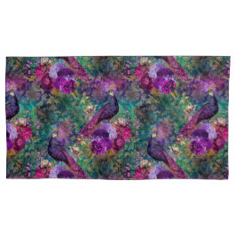 Linda Floral de Peacock Teal Roxo
