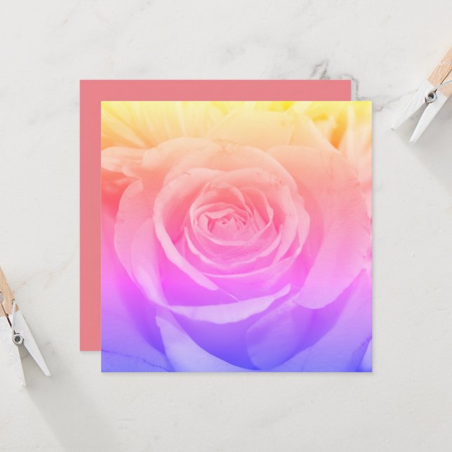 Linda fotografia rosa amarela (Frente/Verso In Situ)