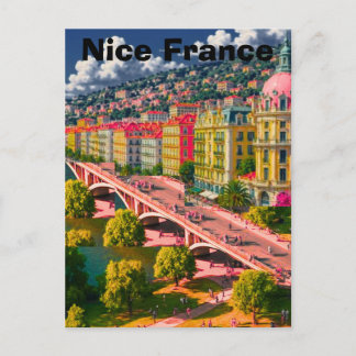 Linda França Cartão Postal de Viagem, Linda Cartão