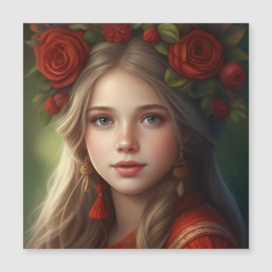 Linda garota com garland