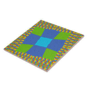 Linda Incrível Verde Azul Ciano Impressão de Arte 