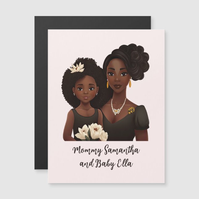 Linda mãe negra e filha (23) (Frente/Verso)
