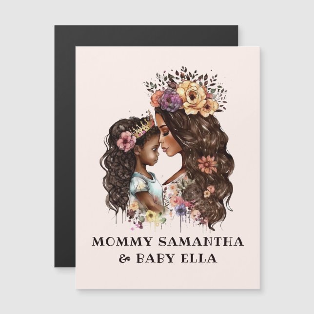 Linda mãe negra e filha (4) (Frente/Verso)