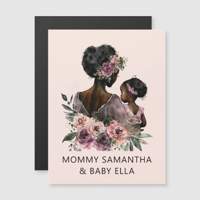 Linda mãe negra e filha (8) (Frente/Verso)