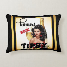 Linda Morena e Bêbada Boneca Pinup de Almofada