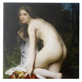 Linda mulher Bather (de Bouguereau)