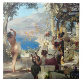 Linda Mulher Dançando Entre Daggers