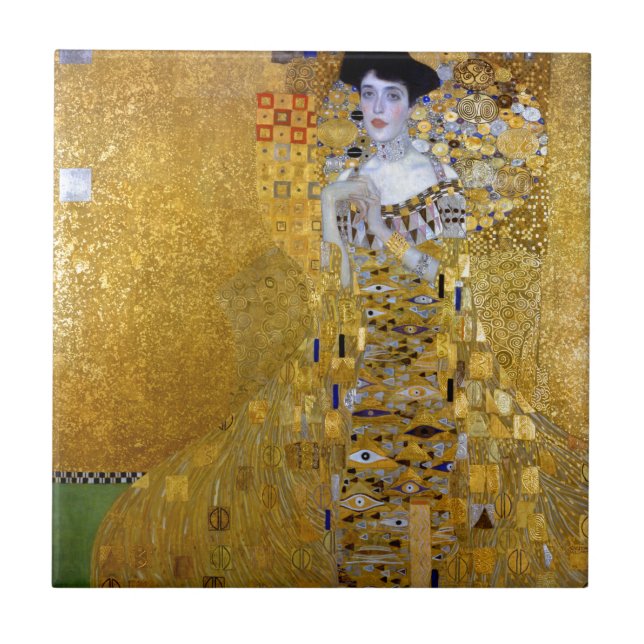 Linda mulher no Dourado Gustav Klimt (Frente)