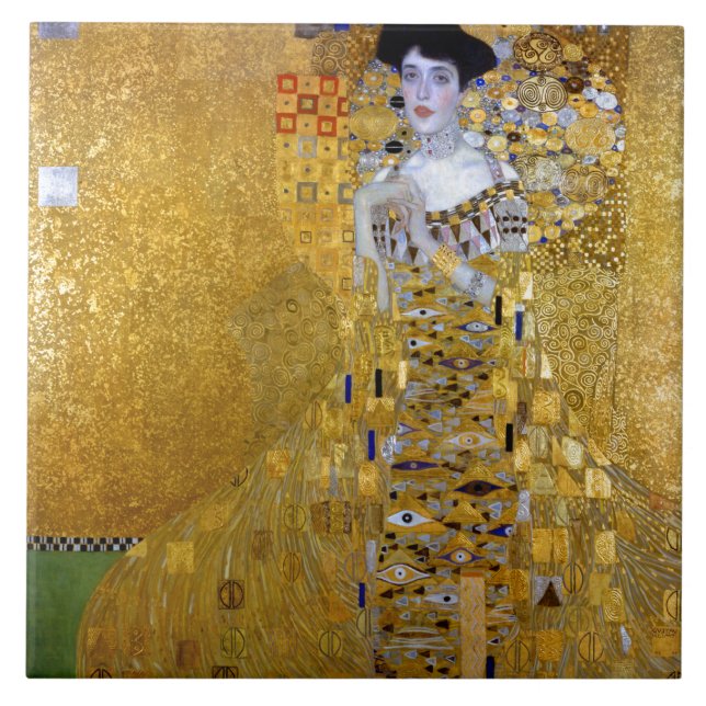 Linda mulher no Dourado Gustav Klimt (Frente)