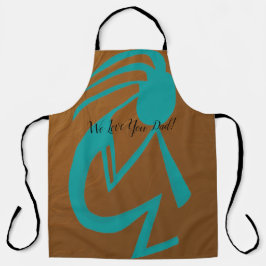 Linda pintura Teal Kokopelli