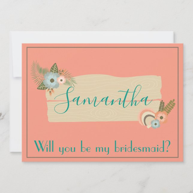 Linda Praia Você será minha dama de honra (Frente)