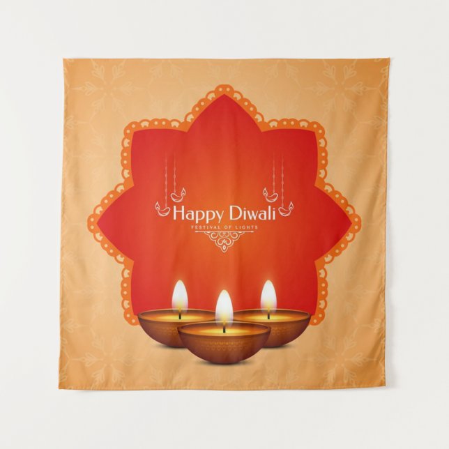 Linda Tapeçaria Diwali (Frente)