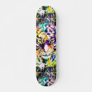 Linda Tigre Skateboard   Tigre Colorido