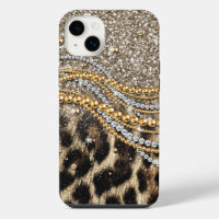 Linda Trendência Leopard Faux Impressão Animal