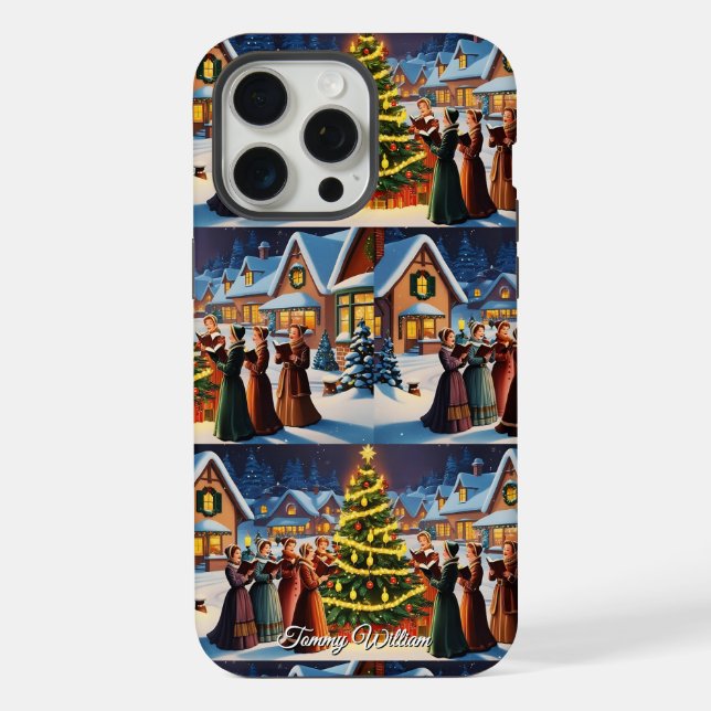 Linda Vintage Tradicional Elegante Feliz Natal (Verso)