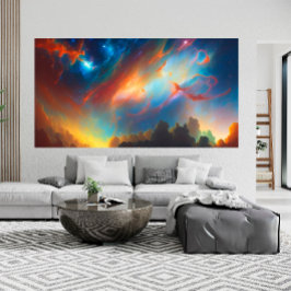 Lindas Abstrato Space Night Sky stars 4 Poster