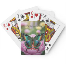 Lindas Cartas de Baralho Borboleta - Vários jogos
