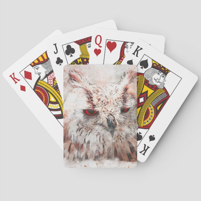 Lindas Cartas de Baralho com Acento de Ferrugem da (Verso)