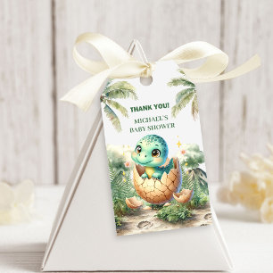 Lindas Etiquetas de Presente para Chá de Bebê Dino