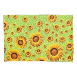 Lindas flores amarelas em verde-abstrato