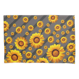 Lindas flores amarelas nas cinzas, faixas pretas