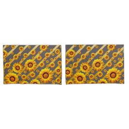 Lindas flores amarelas nas cinzas, listras de ouro