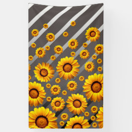 Lindas flores amarelas nas cinzas, listras pratead