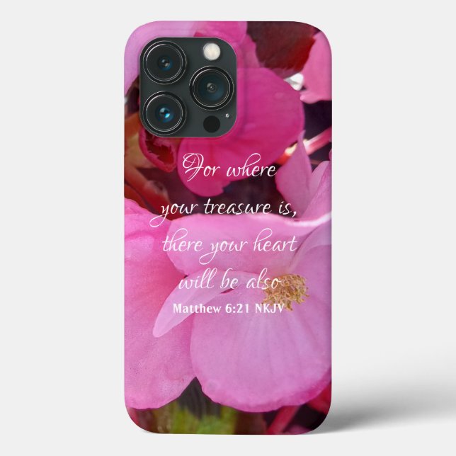 Lindas Flores Rosa Sua Bíblia De Tesouro Verso (Verso)