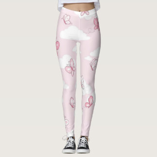 Lindas Leggings de Ioga Femininas com Borboleta Ro