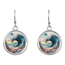 Lindas Ondas Oceânicas Coloridas