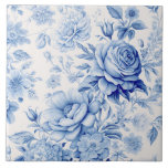 Lindas Rosas Azuis e Brancas e Flores Selvagens<br><div class="desc">Rosas e flores silvestres lindas e tradicionais do estilo aquarela azul/branco da China.</div>