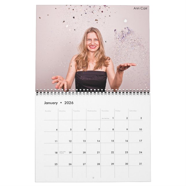 Lindas Senhoras da Comédia Calendário de 15 Meses (Jan 2026)