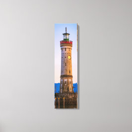 Lindau Lighthouse Harbor Ver Canvas Verticais