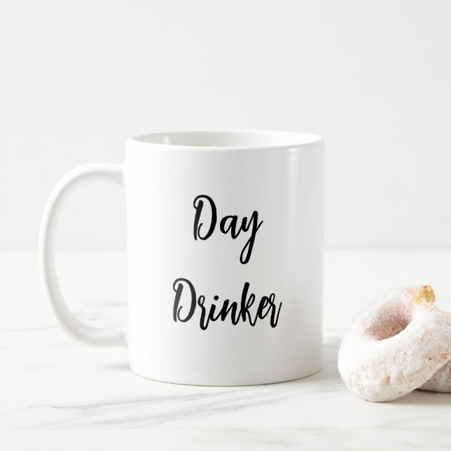 LINDÍSSIMO! 🍹 Caneca de Bebedor Diurno – Café Eng (Com Donut)