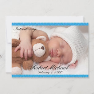 Lindo anúncio do Newborn Boy Azul