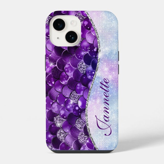 Lindo Brilho Falso Roxo Íris Sereia (Verso)