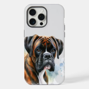 Lindo Cachorro Boxer em Aquarela