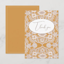 Lindo Cartão de Agradecimento de Renda Vintage Ama