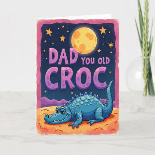 Lindo Cartão de Dia dos Pais Croc