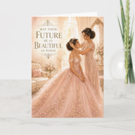 Lindo Cartão de Quinceañera para o Futuro