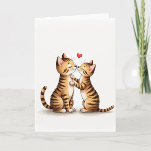 Lindo cartão do dia das mães gatinhos fofos
