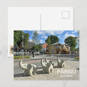 Lindo cartão postal de Pärnu, Estônia!