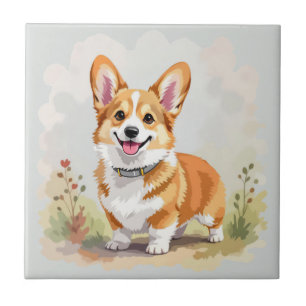 Lindo Corgi Galês Pembroke Vermelho Cachorro