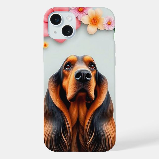 Lindo Design Floral de Luxo do Afghan Hound (Verso)