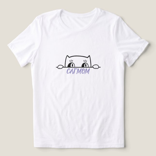 Lindo design simples para mulheres amantes de gato (Design frontal)