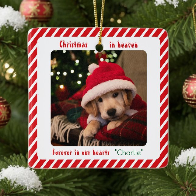 Lindo Enfeite Memorial Pet Personalizado Natal Mod (Criador carregado)