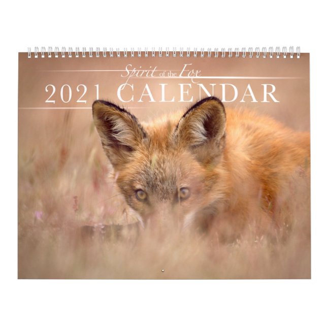 Lindo Espírito do Calendário da Parede Fox 2021 (Capa)