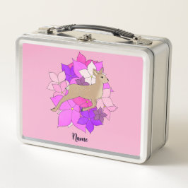 Lindo Fauno Personalizado com Flores Rosa