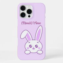 Lindo Kawaii Pastel Roxo Coelho Personalizado Espi