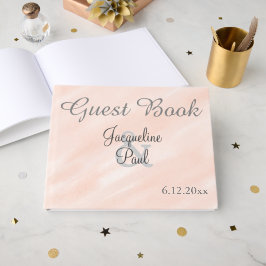 Lindo Livro de Visitas de Casamento com Tom de Ros